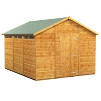 12 x 10 Power Apex Security Shed