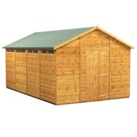 16 x 10 Power Apex Security Shed