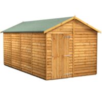 16 x 8 Power Overlap Apex Windowless Shed