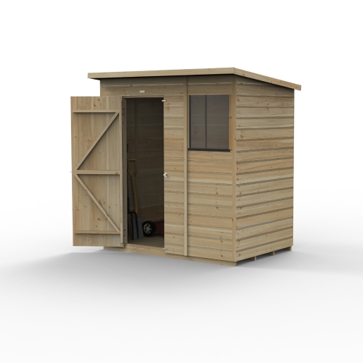 Beckwood 6x4 Pent Shed 1 Window Installed