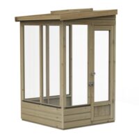4 x 4 Wallscape LEAN-TO Greenhouse Solid Back
