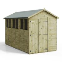 12x6 Premium Powersheds Apex Double Doors