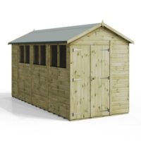 14x6 Premium Powersheds Apex Double Doors