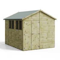 10x8 Premium Powersheds Apex Double Doors