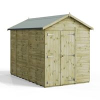 10x6 Premium Powersheds Apex No Windows Double Doors