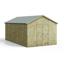 18x10 Premium Powersheds Apex No Windows Double Doors