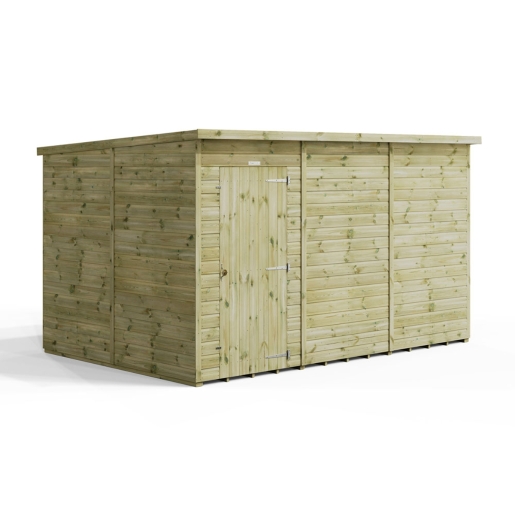 12x8 Premium Powersheds Windowless Pent