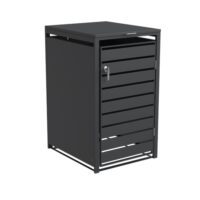 Single Bin Storage with Lid - Charcoal