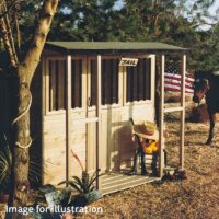 Shire Stable 6' 1" x 6' Offset Apex Children's Playhouse - Premium Dip Treated Shiplap