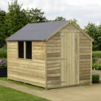 Cambridge 5' 9" x 7' 10" Apex Shed - Premium Pressure Treated Overlap