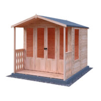 Shire Parham 6' 3" x 6' 8" Apex Summerhouse - Premium Dip Treated Shiplap