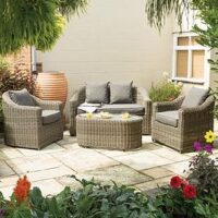 Rowlinson Bunbury Sofa Set Natural Weave
