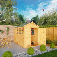 Mercia Modular 10' 3" x 5' 2" Apex Shed - Premium Dip Treated Shiplap