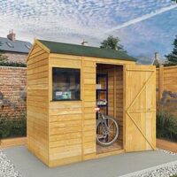 Mercia 6 X 4 Ft Overlap Reverse Apex Shed - Fsc&Reg; Certified