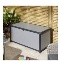 Rowlinson Airevale 4 X 2Ft Cushion Box Garden Storage - Light Grey