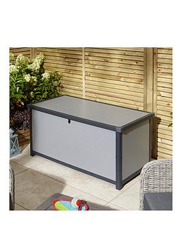 Rowlinson Airevale 4 X 2Ft Cushion Box Garden Storage - Light Grey