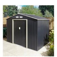 Rowlinson Trentvale 8 X 6Ft Metal Apex Shed - Dark Grey