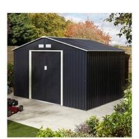 Rowlinson Trentvale 10 X 8 Ft Metal Apex Shed - Dark Grey