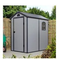 Rowlinson Airevale 4 X 6Ft Apex Plastic Shed - Light Grey