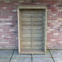Tall Wall 1' 3" x 2' 10" Pent Log Store - Premium Pressure Treated Shiplap