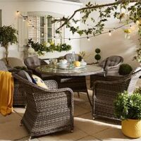 The Very Collection Florida 6-Seater Dining Set With Lazy Susan
