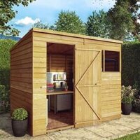 Mercia 8 X 6 Overlap Pent Garden Shed - Fsc&Reg; Certified