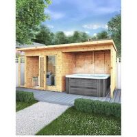 Mercia 16 X 6Ft Maine Pent Summerhouse With Patio Area - Pefc Certified