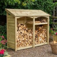 Rowlinson Signature Heritage T&G Tall Double Log Store