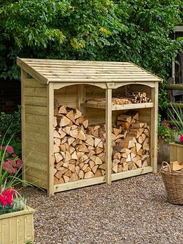 Rowlinson Signature Heritage T&G Tall Double Log Store