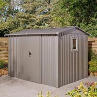 Rowlinson Brentvale 10 X 8 Premium Apex Metal Shed