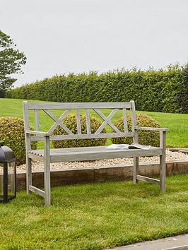 Pacific Lifestyle Cambridge Antique Grey Outdoor 2 Seater Bench