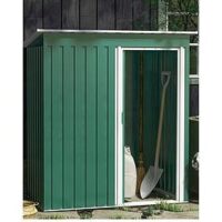 Outsunny 5 X 3Ft Shed With Sliding Door And Sloped Roof