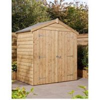 Rowlinson 6 X 4 Premier Shiplap Windowless Double Door Apex Shed