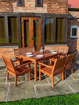Rowlinson Willington Rectangular 6 Seat Set