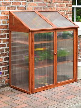 Rowlinson Hardwood Mini Greenhouse