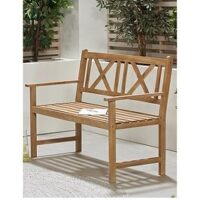 Pacific Lifestyle Cambridge Light Teak Outdoor 2 Seater Bench