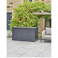 Pacific Lifestyle Rhode Island Large Galvanised Steel Cushion Box Anthracite