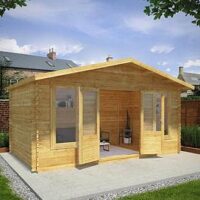 Mercia 5M X 3M Retreat Log Cabin (28Mm) - Pefc Certified