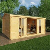 Mercia 5M X 4M Home Office Studio Log Cabin (28Mm) - Pefc Certified