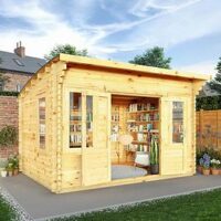 Mercia 4M X 3M Curved Roof Log Cabin (44Mm) - Pefc Certified