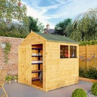 Mercia 6 X 6 Woodsman Shiplap Apex Shed - Pefc Certified