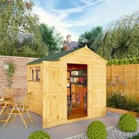 Mercia 8 X 6 Woodsman Shiplap Apex Shed - Pefc Certified