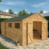Mercia 20 X 10Ft Premium Shiplap Apex Workshop - Pefc Certified