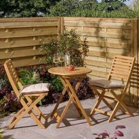 Rowlinson Ashdown Folding Bistro Set With Cushions