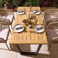 Rowlinson Oslo 4 Seat Dining Set