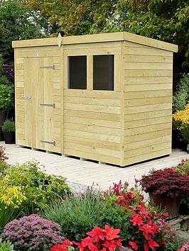 Diy Sheds 8 X 4 Pent Shed Shiplap Pressure Treated