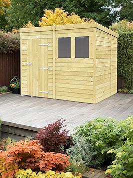 Diy Sheds 8 X 6 Pent Shed Shiplap Pressure Treated