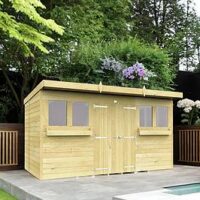 Diy Sheds 12 X 6 Pent Summer Shed Shiplap Pressure Treated