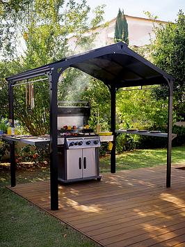 Canopia By Palram Bbq Gazebo Garden Austin 2400- Black