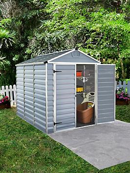 Canopia By Palram Skylight Shed 6X8 D. Grey-Special Pack